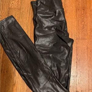 SPANX Shiny Black Leggings